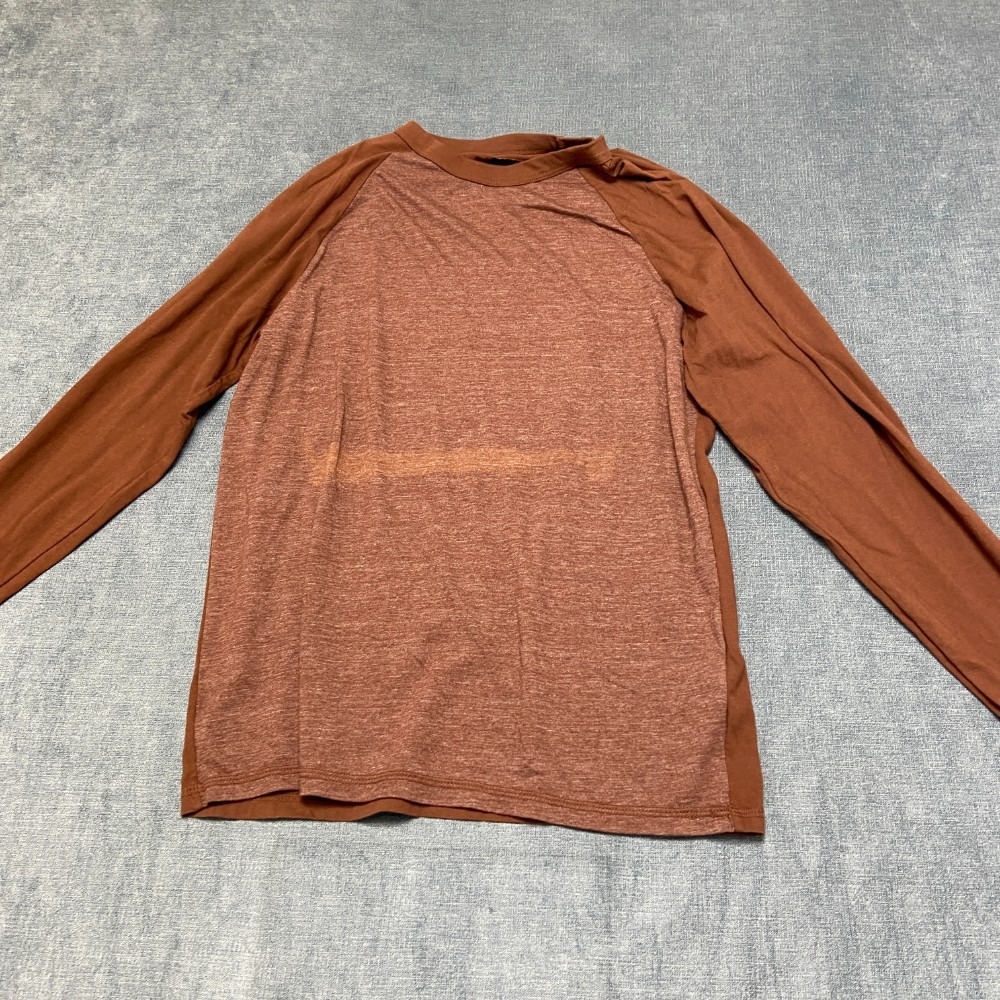 Civilianaire Knitwear Shirt Mens S Brown Crewneck Raglan Sleeve Classic Outdoor